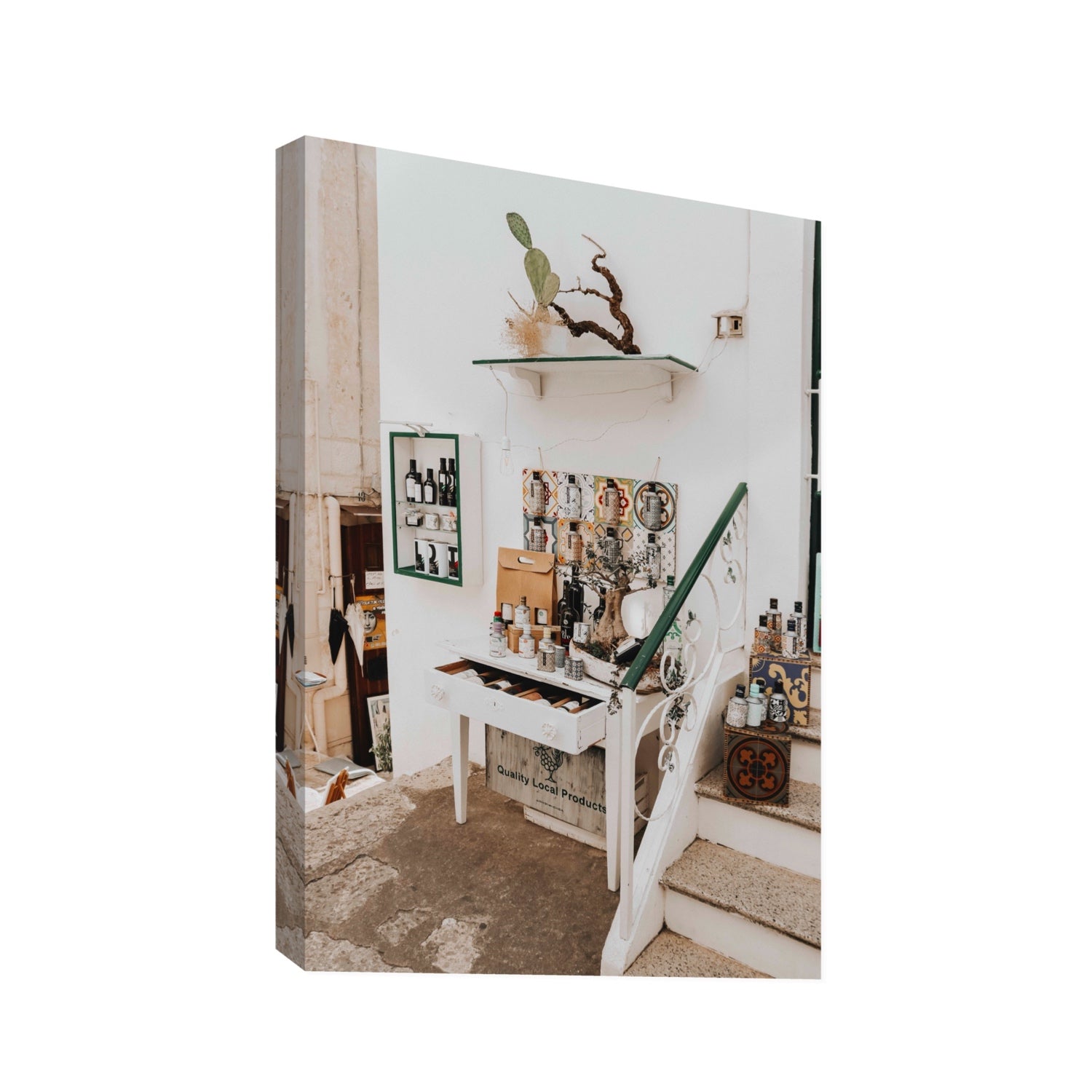 Liquid Gold fine art print, Puglia, Italy, Statement, Stretched Canvas