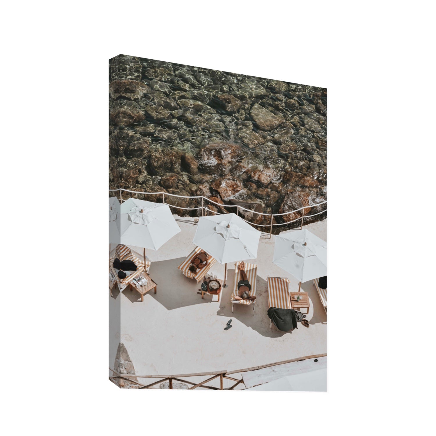 When Harry Met Sally Tuscany coastal wall art Statement stretched canvas print
