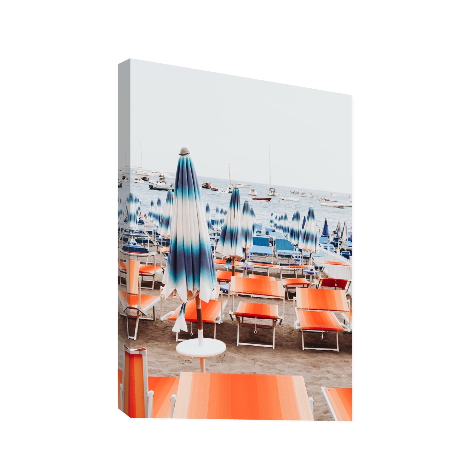 Orange Crush fine art print, Positano, Italy, Statement, Stretched Canvas