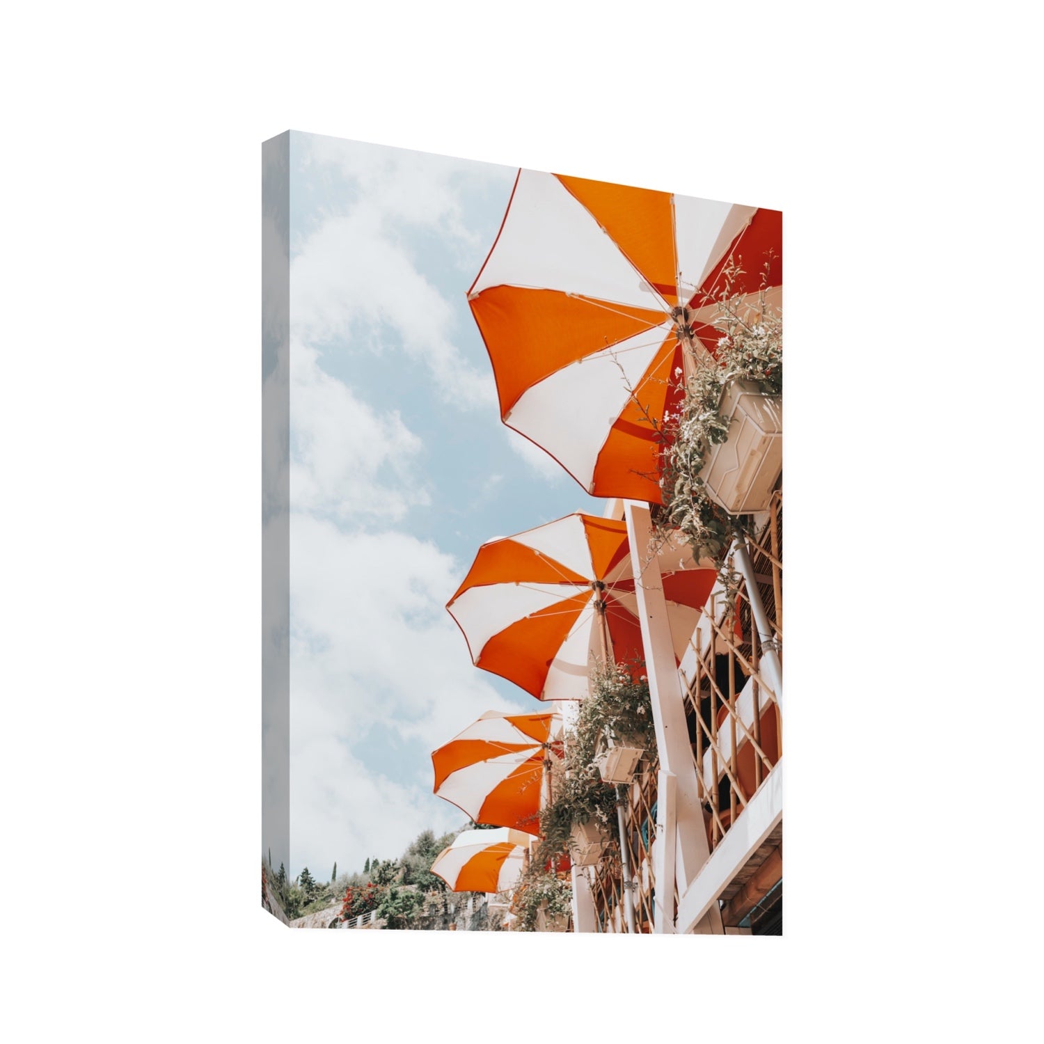 Mantienilo Semplice fine art print, Positano, Italy, Statement, Stretched Canvas