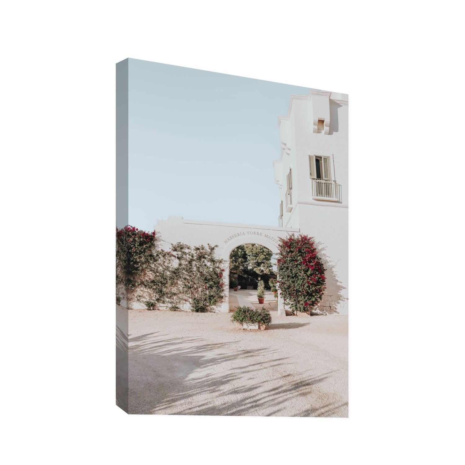Villa Retreat fine art print, Puglia, Italy, Statement, Stretched Canvas