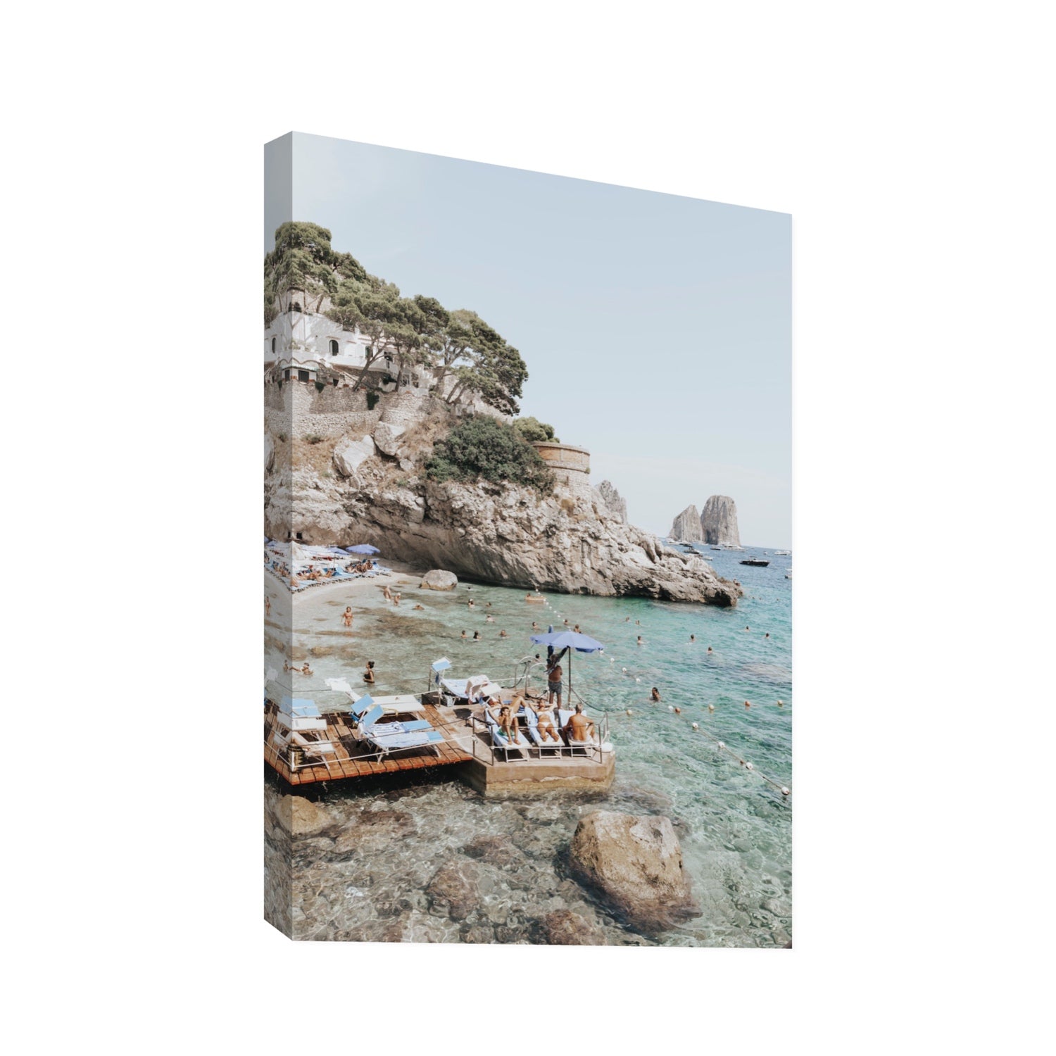 The Sweet Life fine art print, Capri, Italy, Statement, Stretched Canvas