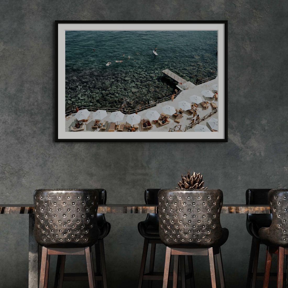 Our Tuscan Dream Tuscany Italian wall art framed print styled in a room