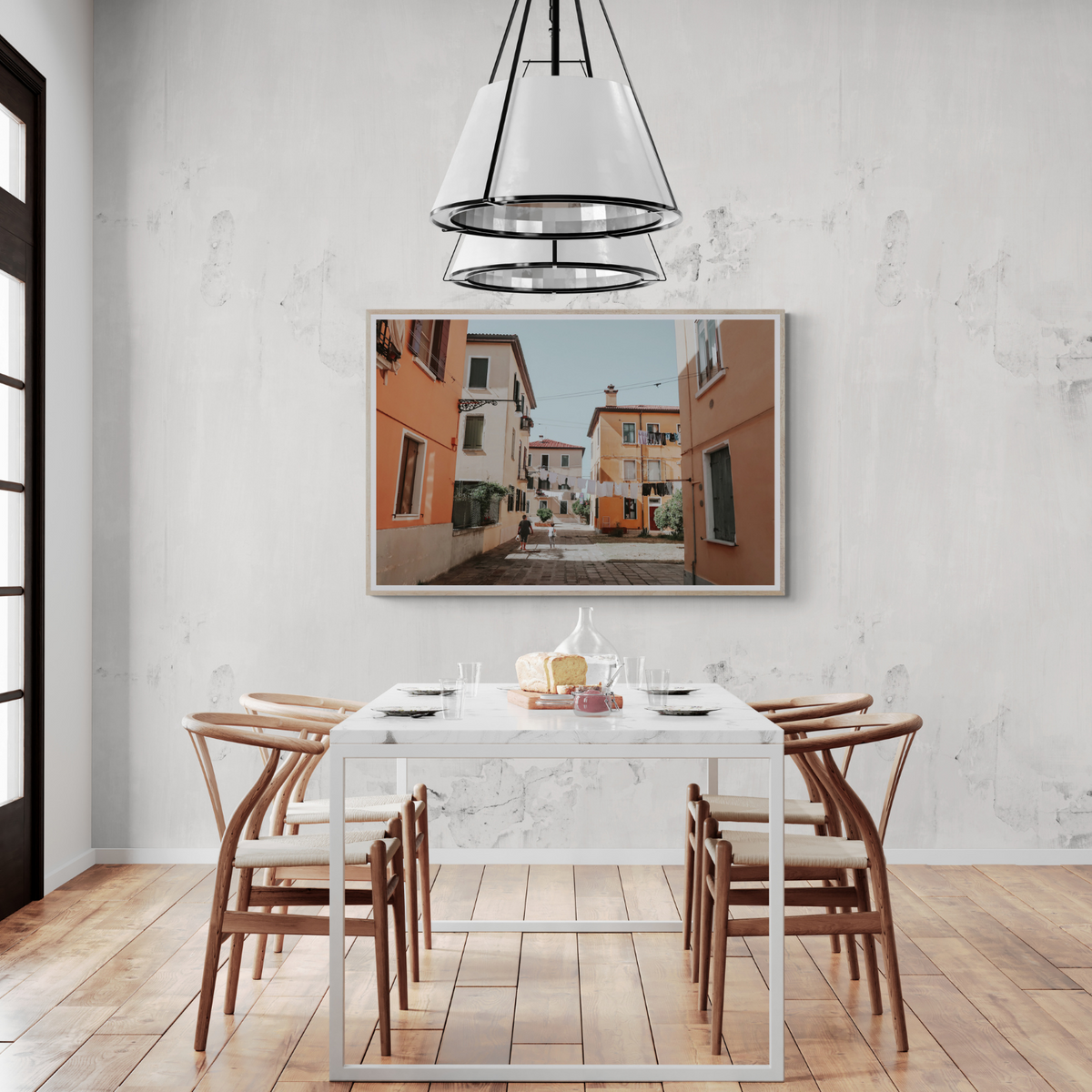 Giorgia Boscolo Venice Italian wall art framed print styled in a room