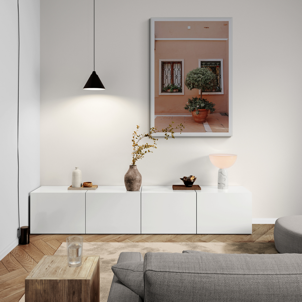 Semplicemente Bello Venice Italian wall art framed print styled in a room view 2