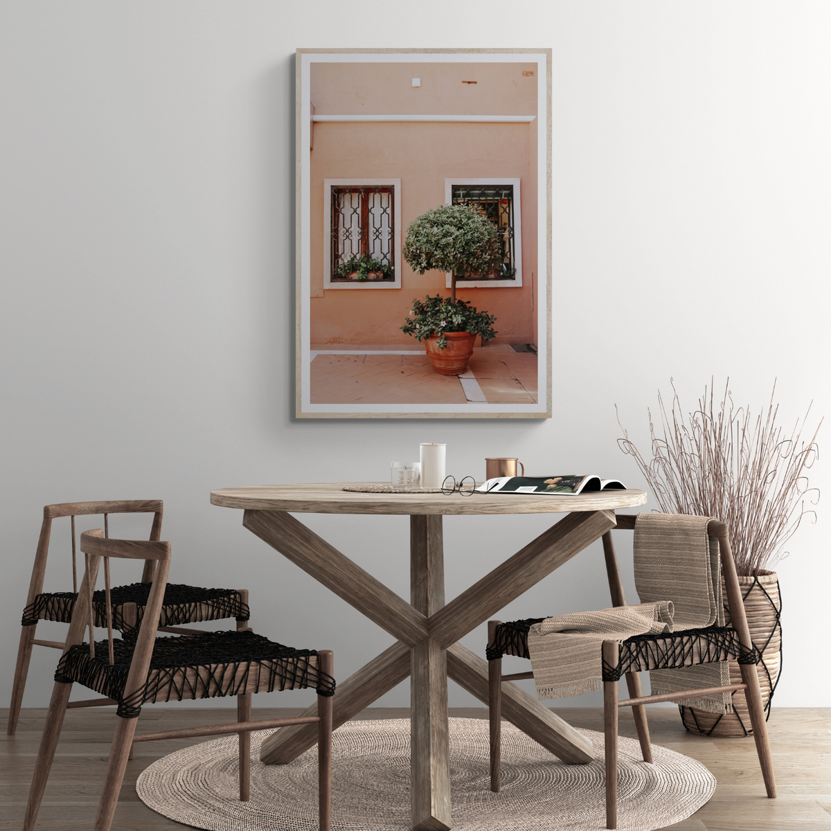 Semplicemente Bello Venice Italian wall art framed print styled in a room view 3