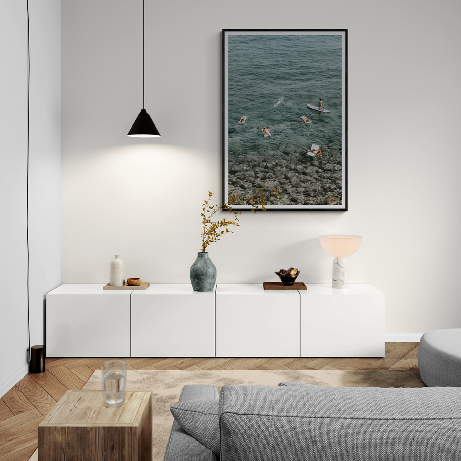 The Big Chill Tuscany coastal Italian wall art framed print styled in a room view 3