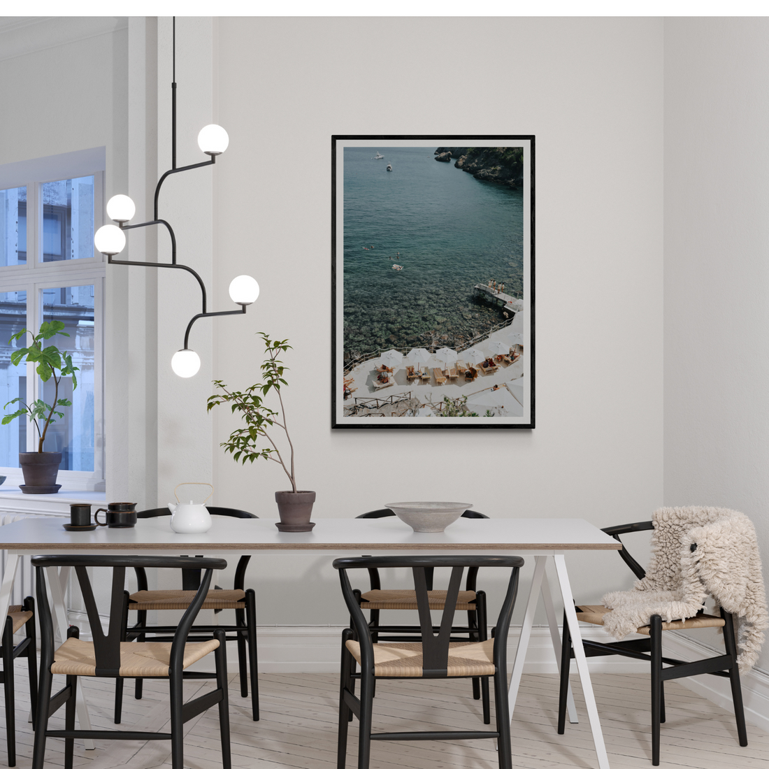 Until The Sun Goes Down Tuscany Italian decor wall art framed print styled in a room view 2