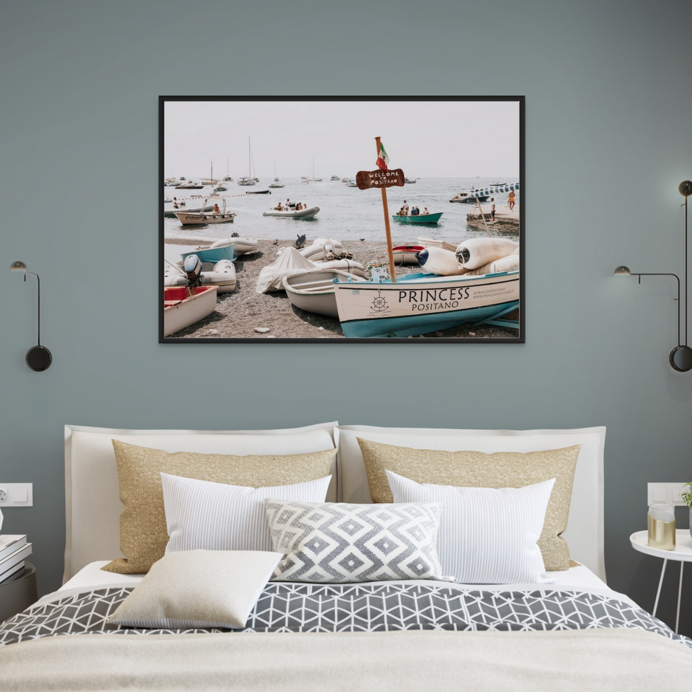 Princess Positano Positano wall art framed print styled in a room view 2