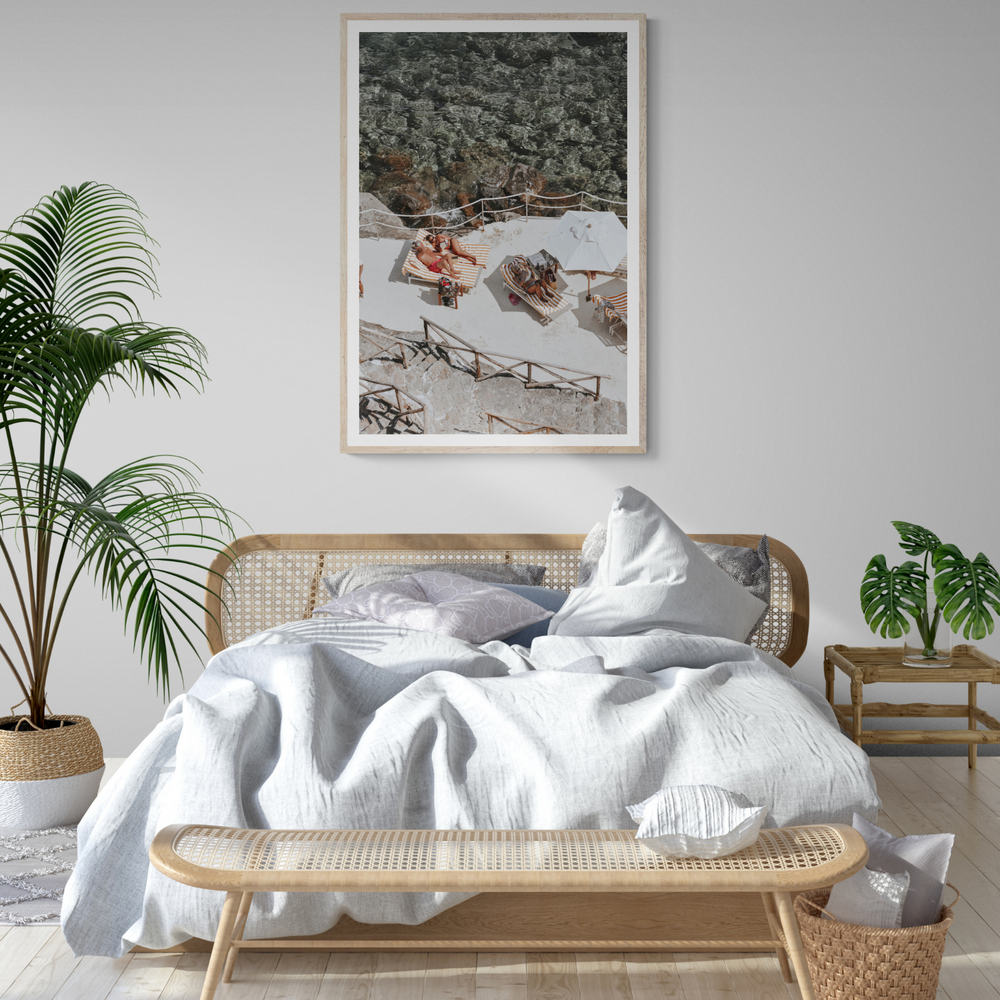 Lounge Lizards Tuscany Italian decor wall art framed print styled in a room view 2