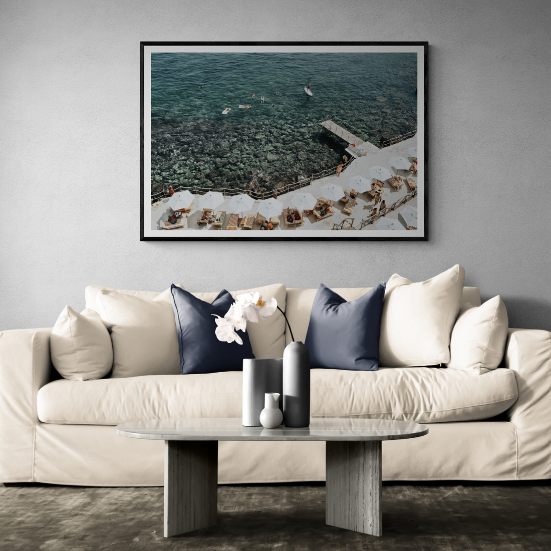Our Tuscan Dream Tuscany Italian wall art framed print styled in a room view 2