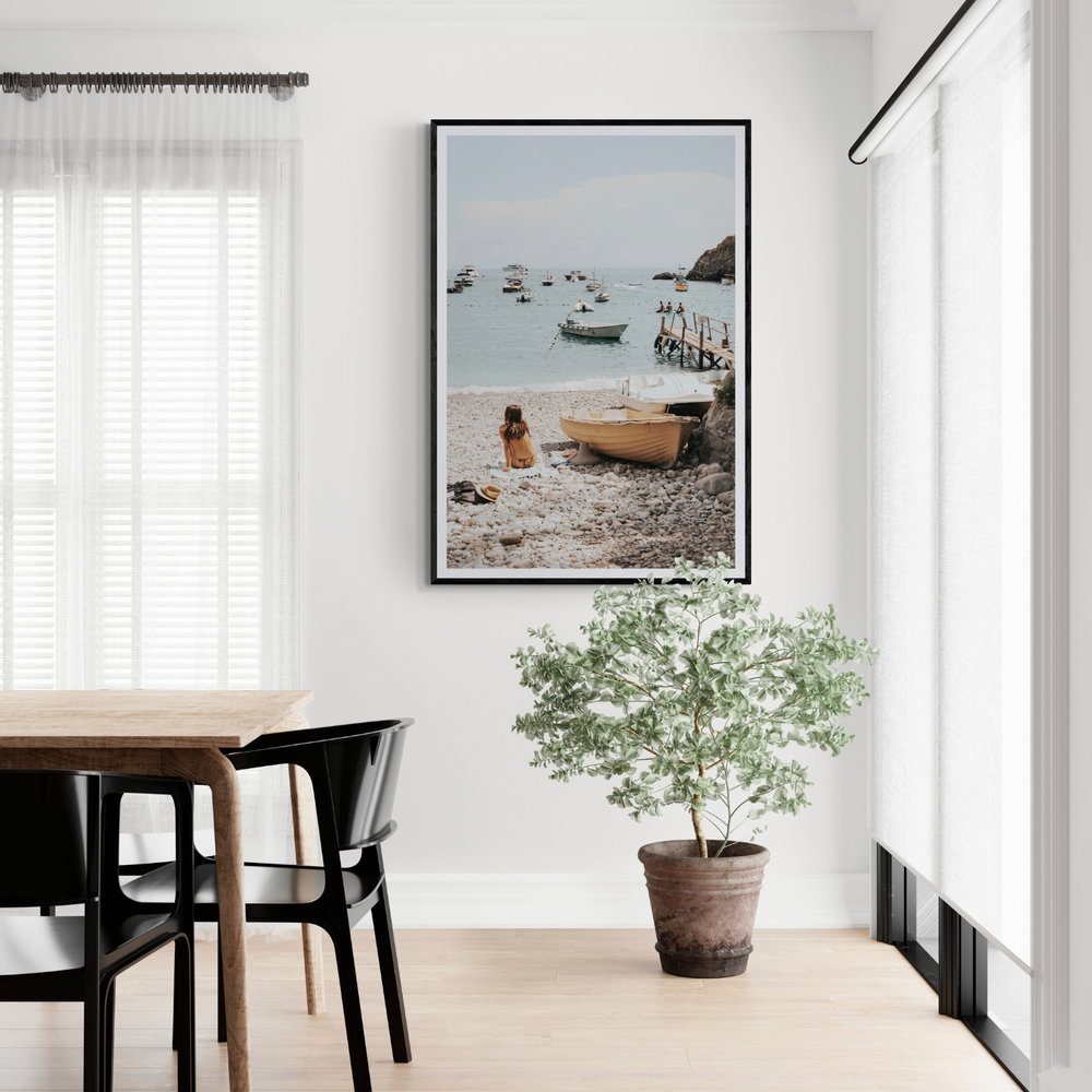 Solo Sojourn Nerano wall art framed print styled in a room view 2