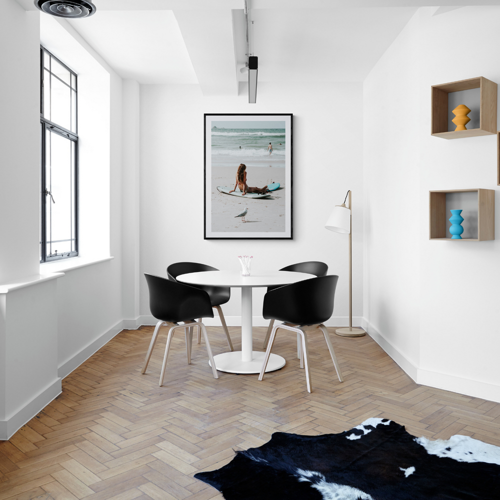 Carissa Byron Bay Surf coastal wall art framed print styled in a room view 2