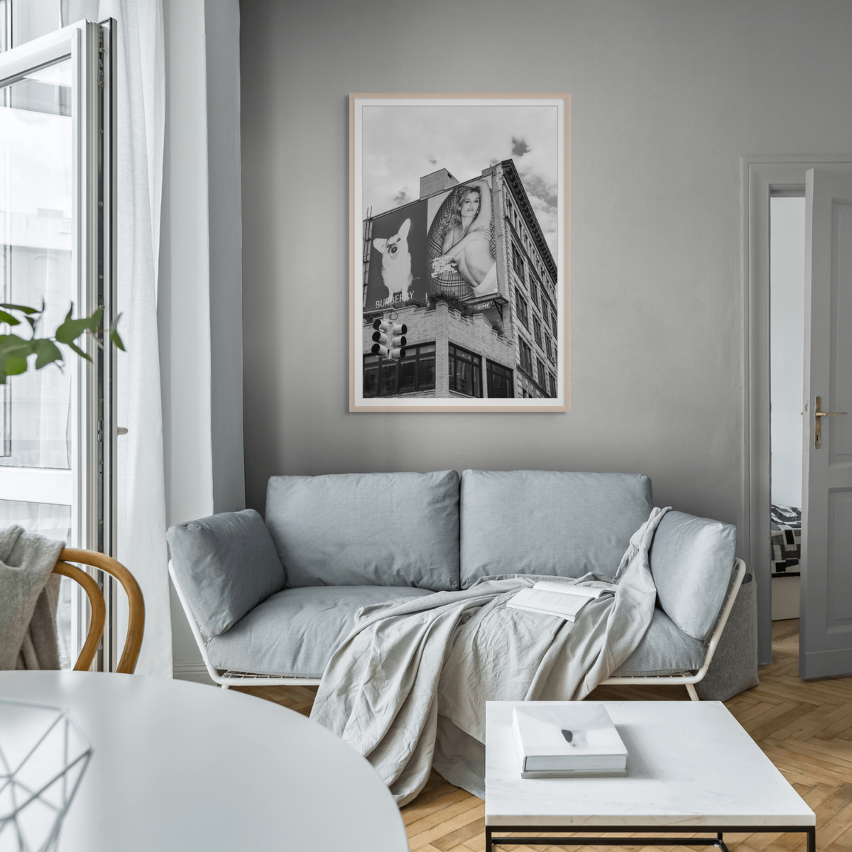 Dynamic Duo New York NYC Fashion wall art framed print styled in a room view 2