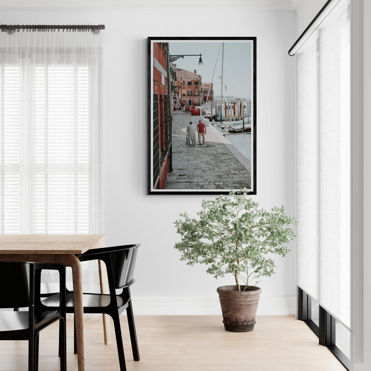OG Casanova Venice Italian wall art framed print styled in a room view 2