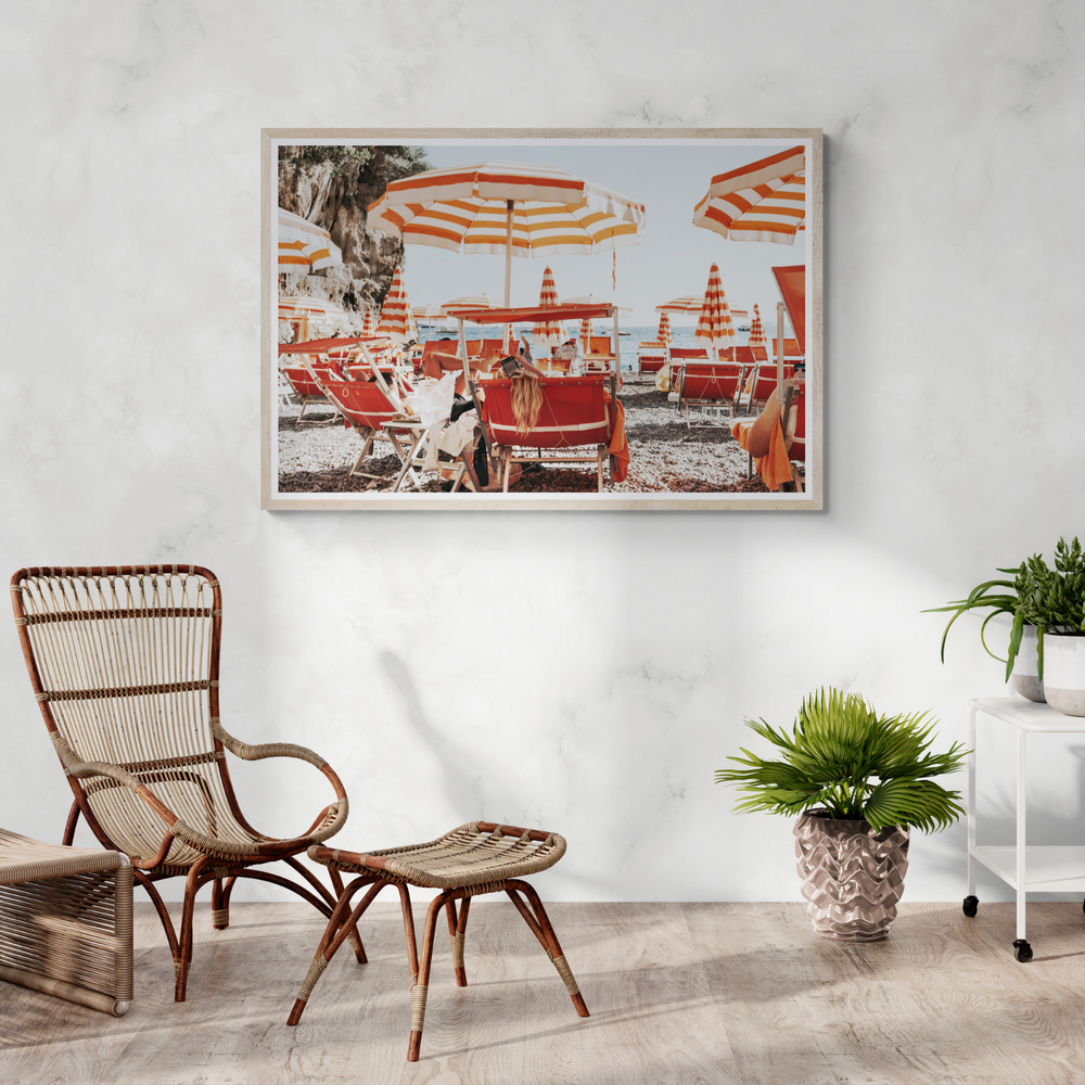 Digital Dreamer Positano wall art framed print styled in a room view 3