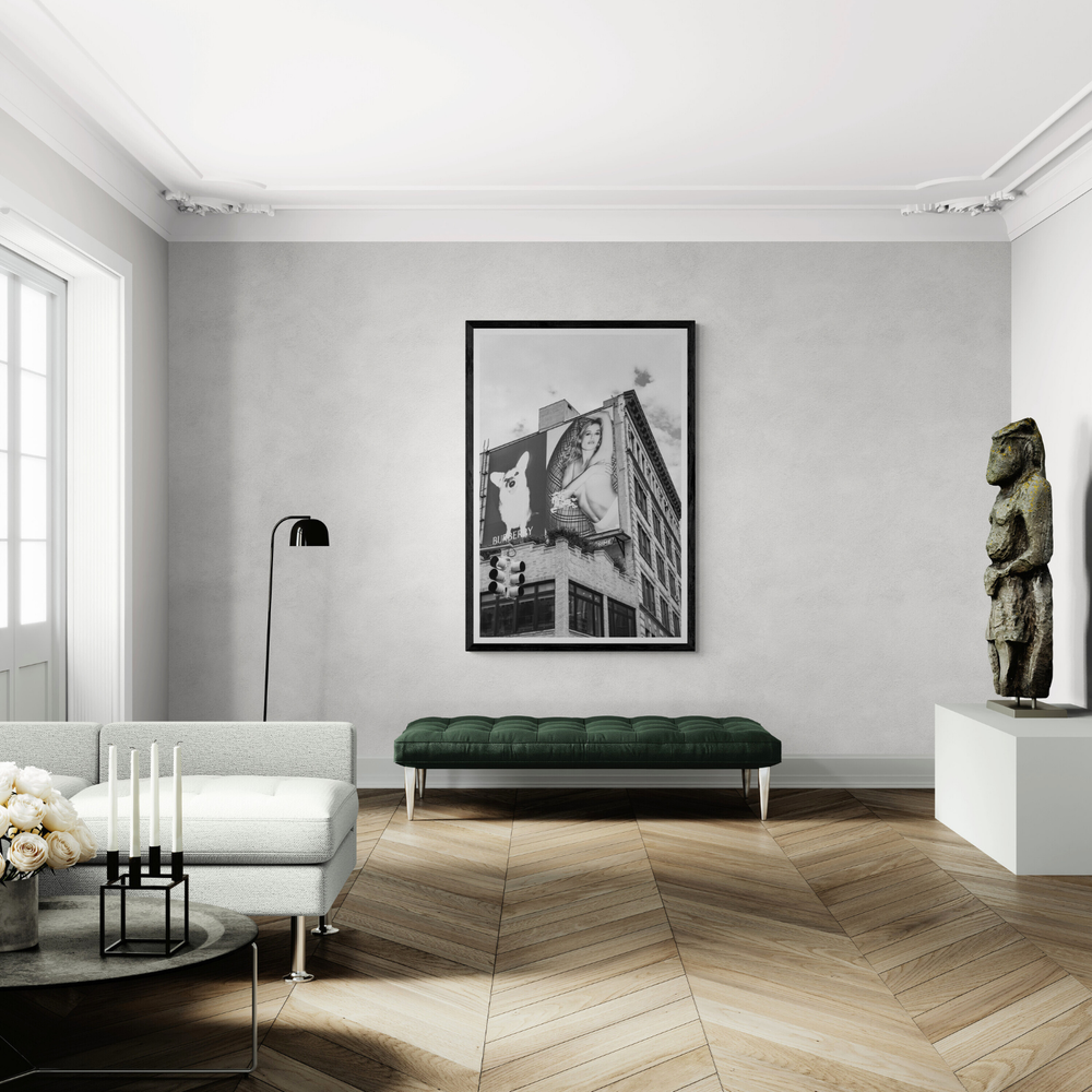 Dynamic Duo New York NYC Fashion wall art framed print styled in a room view 3