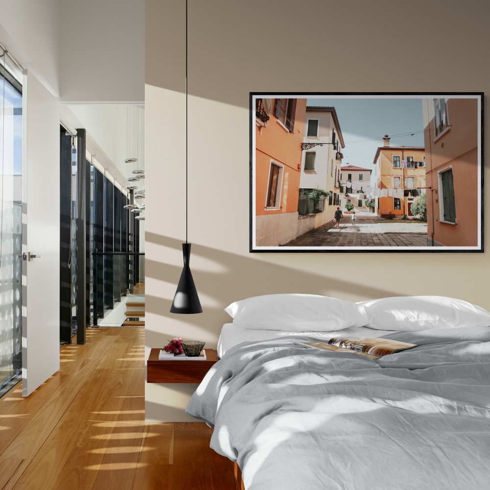 Giorgia Boscolo Venice Italian wall art framed print styled in a room view 3