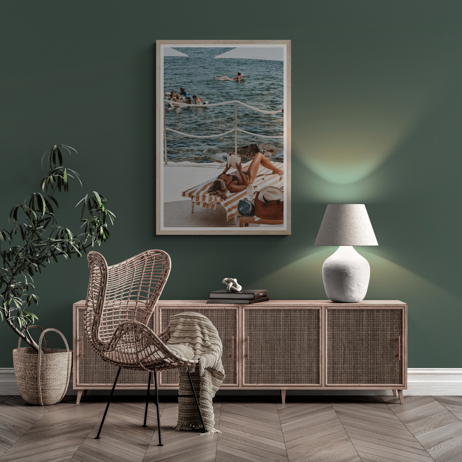 Cloud Nine Tuscany Italian decor wall art framed print styled in a room
