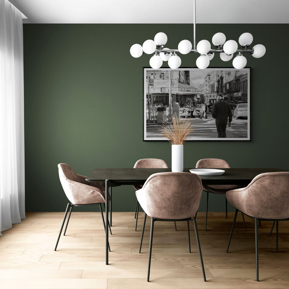 Chinatown New York NYC Street wall art framed print styled in a room view 3