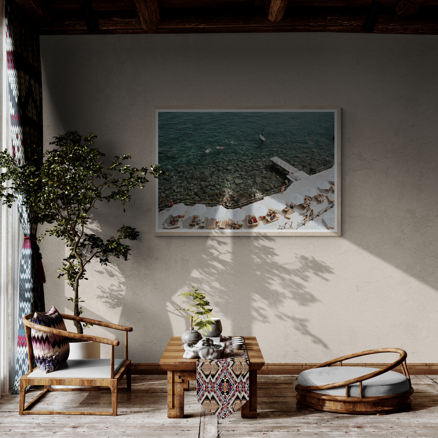 Our Tuscan Dream Tuscany Italian wall art framed print styled in a room view 3