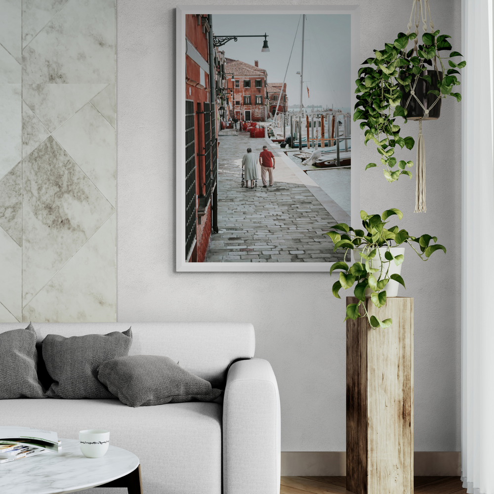 OG Casanova Venice Italian wall art framed print styled in a room view 3