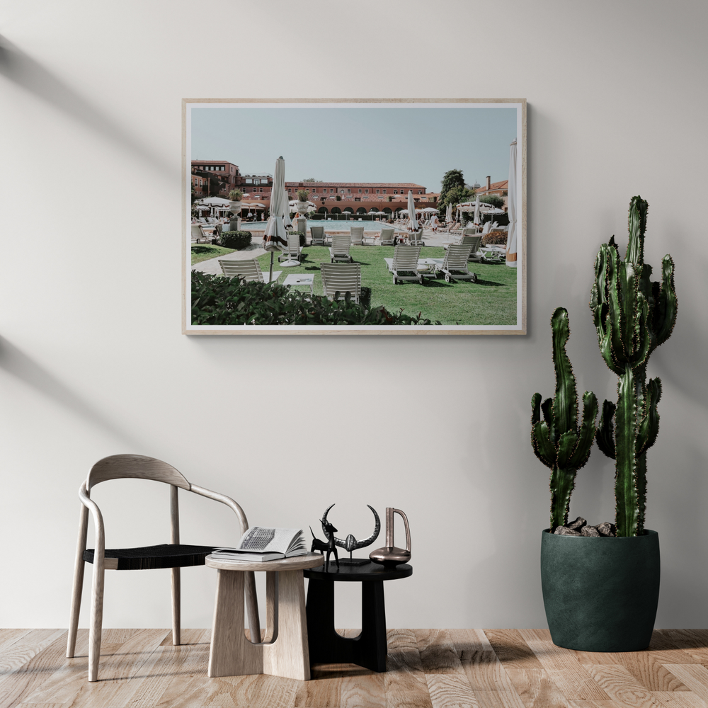Arrigo Venice Italian wall art framed print styled in a room view 2
