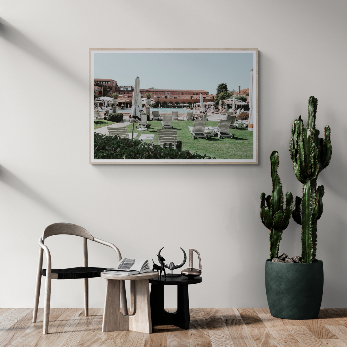 Arrigo Venice Italian wall art framed print styled in a room view 2