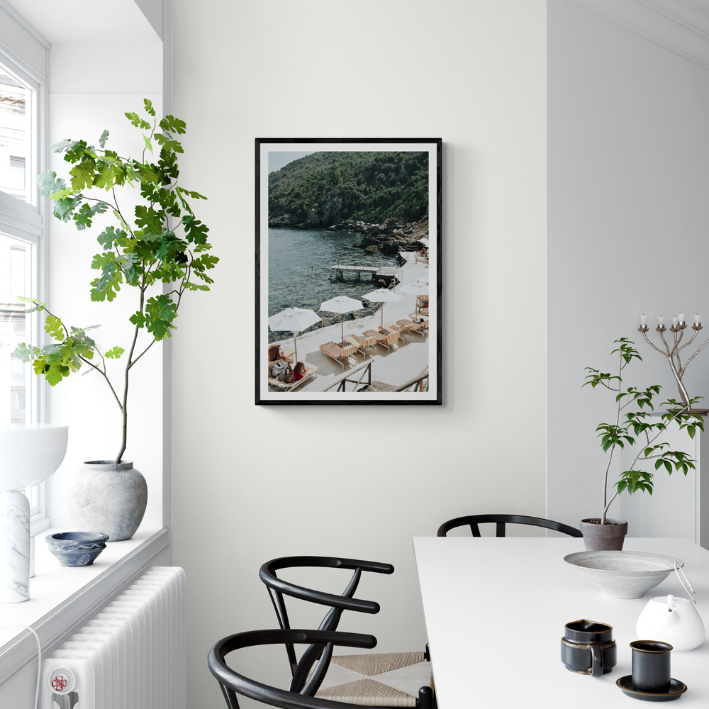 Always Better Together Tuscany coastal Italian wall art framed print styled in a room view 2