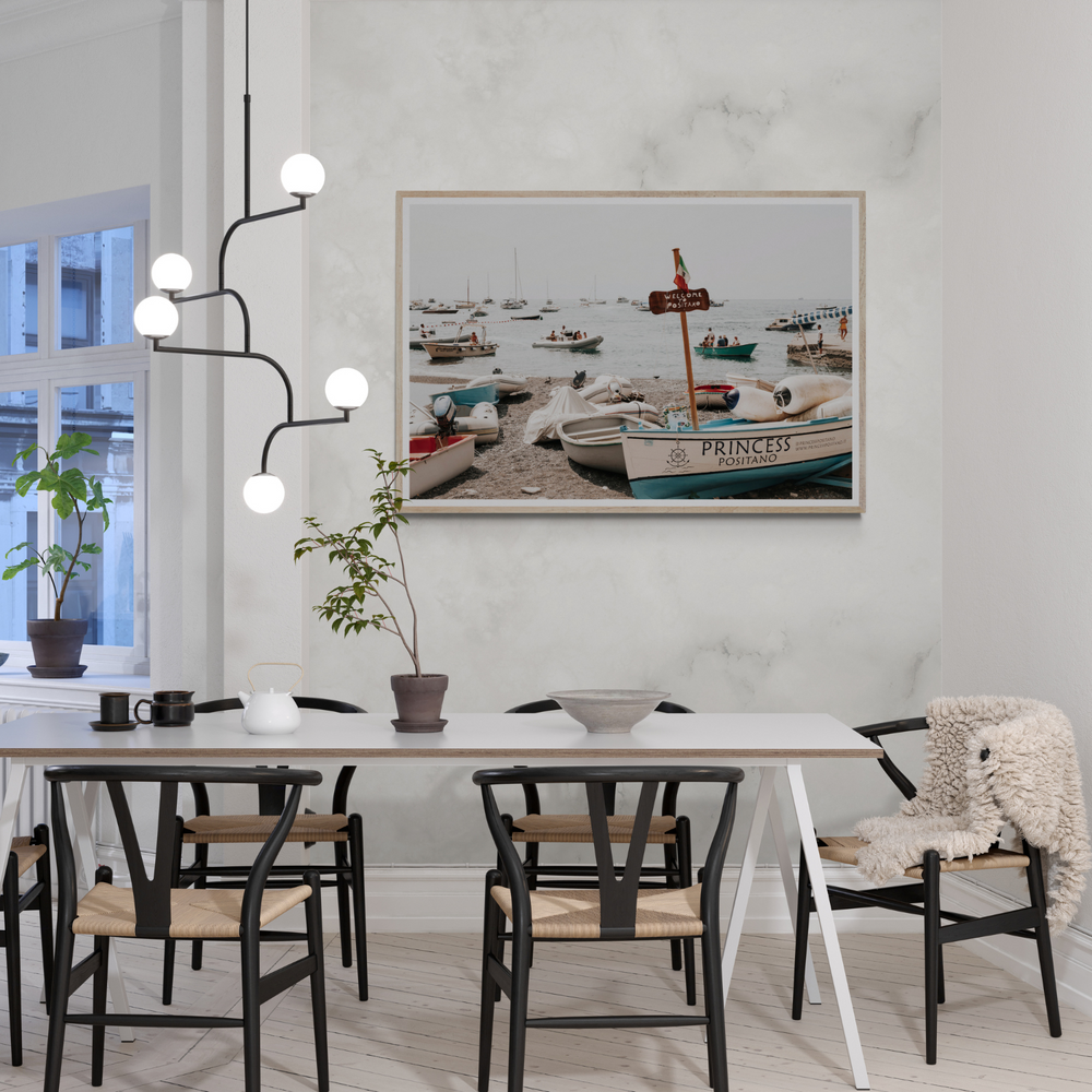 Princess Positano Positano wall art framed print styled in a room view 3
