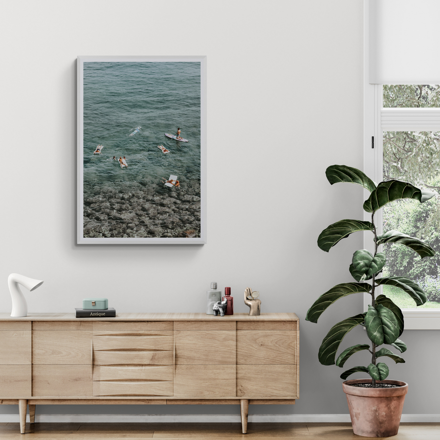 The Big Chill Tuscany coastal Italian wall art framed print styled in a room view 2