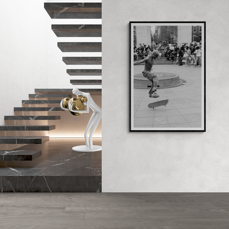 Hallway fine art photography styled in an interior