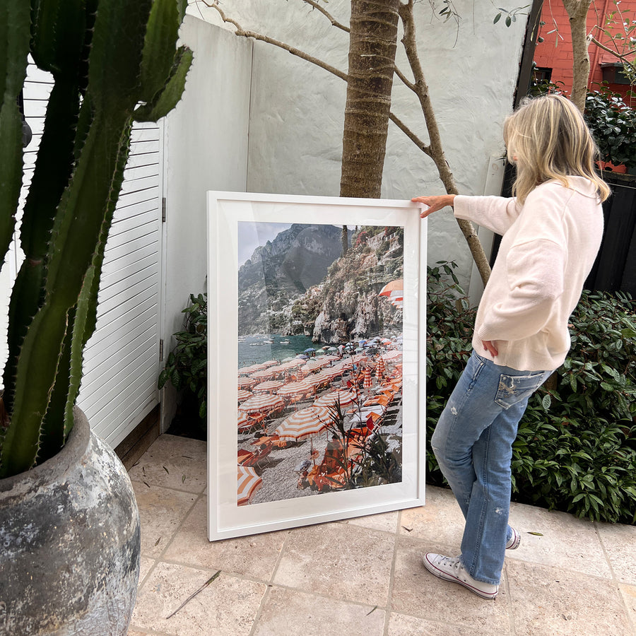 Bagni d’Arienzo, Positano Italy fine art photography print by Amichi Co, styled in a collector’s home