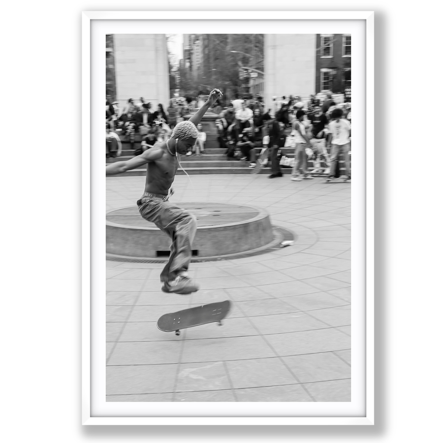 Airborne Rhythms New York NYC Black & White wall art main fine art print image