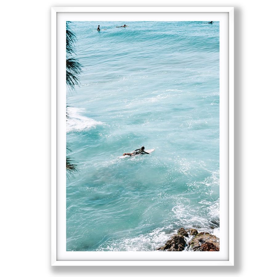Blue Crush Byron Bay Surf coastal wall art main fine art print image