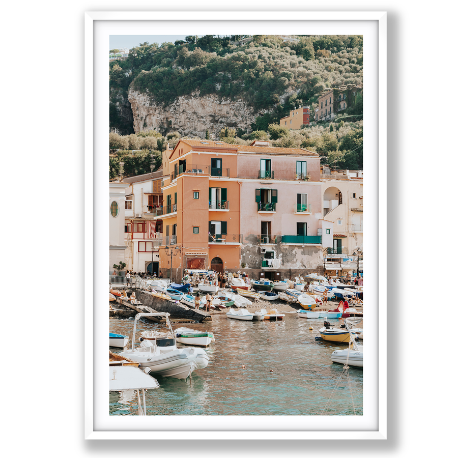 Boatyard Bliss Sorrento coastal Italian wall art main fine art print image