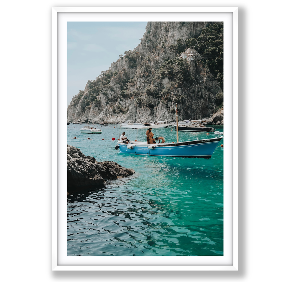 Emerald Escape Capri Italian coastal wall art main fine art print image