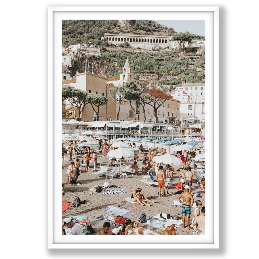 Festa In Spiaggia Amalfi Coast coastal wall art main fine art print image