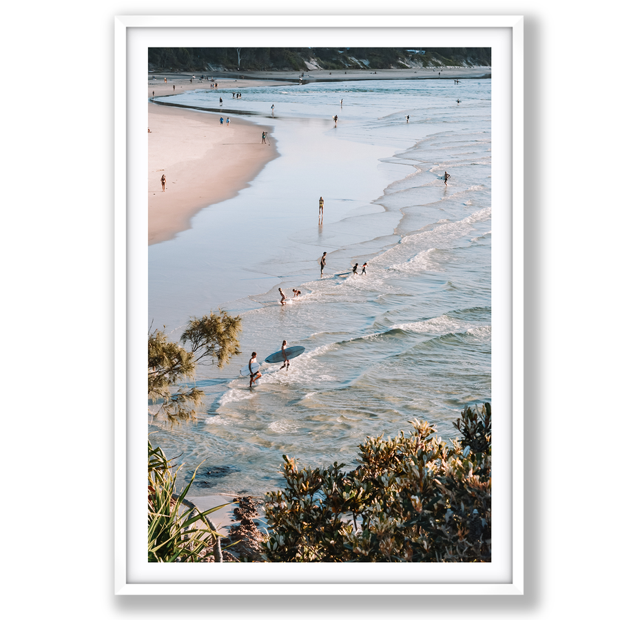 Healing Waters Byron Bay beach coastal decor wall art main fine art print image