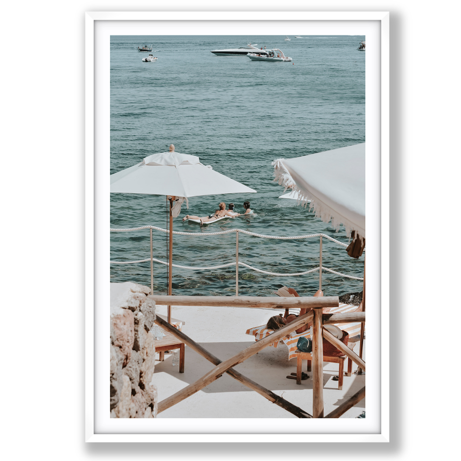 Hideaway Tuscany coastal Mediterranean wall art main fine art print image