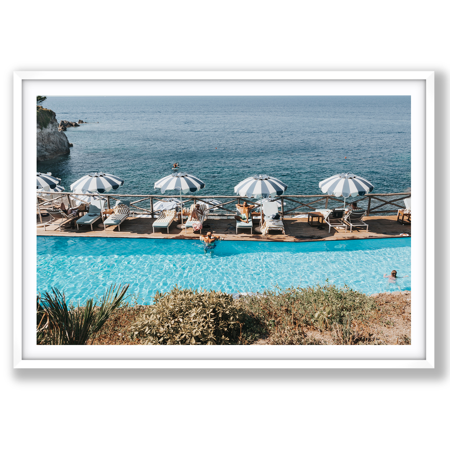 Hues Of Blues Italian Ischia Mediterranean wall art main fine art print image