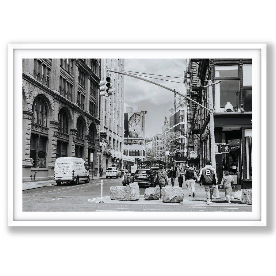 Inkwell Metropolis New York NYC Black & White wall art main fine art print image