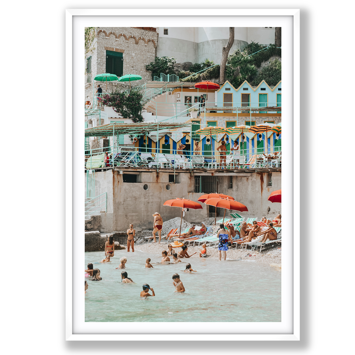 Kaleidoscope Capri coastal Mediterranean wall art