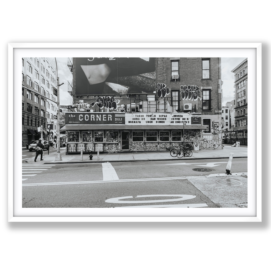 Kenmare Street New York NYC Black & White wall art main fine art print image