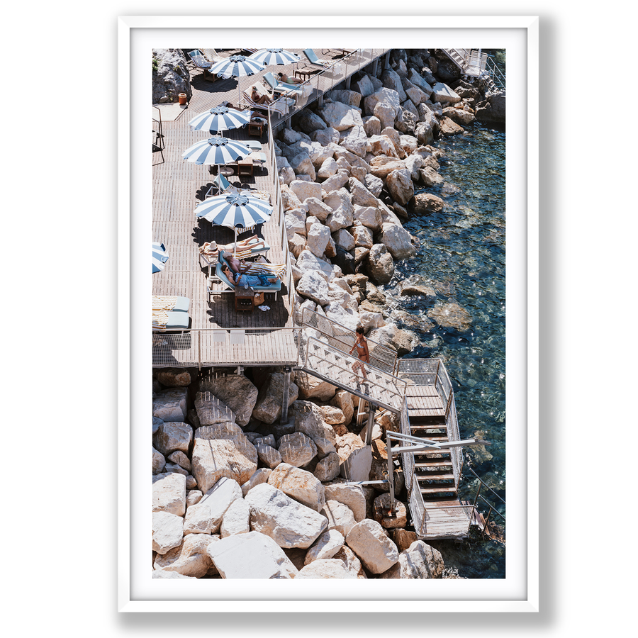 Life On The Shore Italian Mediterranean decor wall art main fine art print image