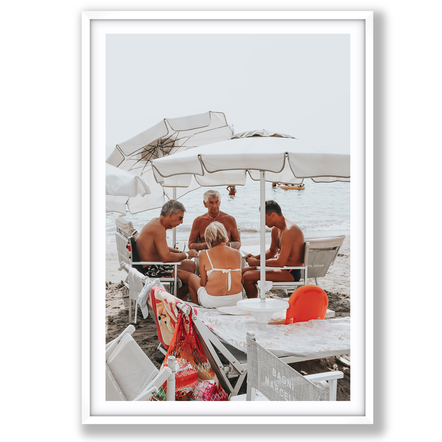 Luck Of The Draw Italian Alassio Italian wall art main fine art print image
