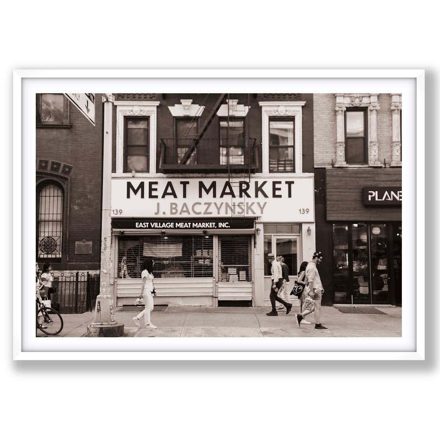 Meat District New York NYC Black & White wall art main fine art print image