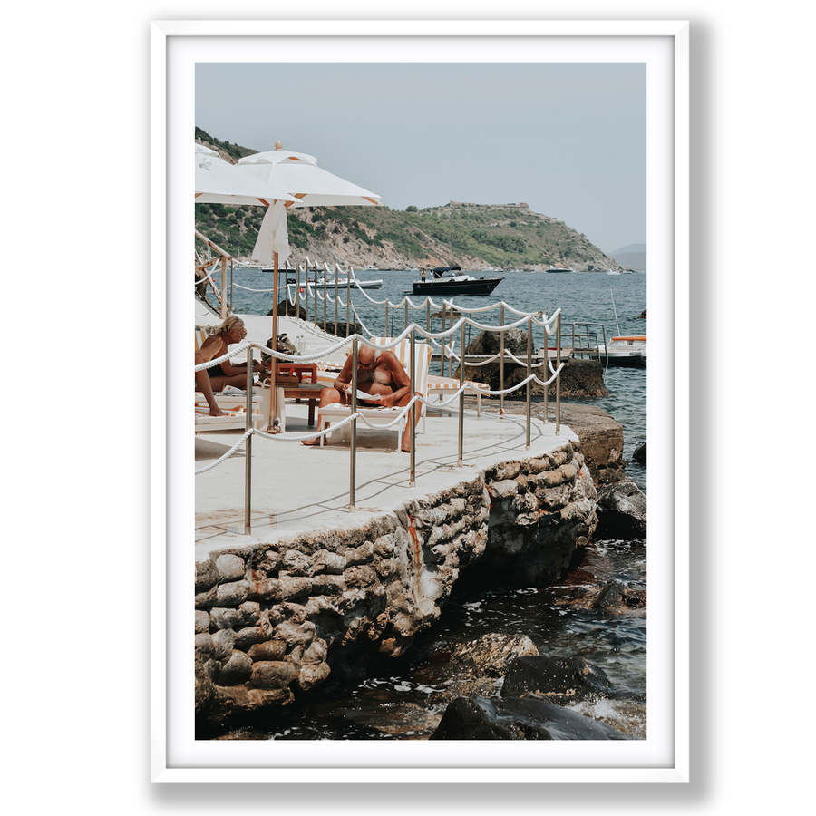 Nonno e Nonna Tuscany coastal Italian wall art main fine art print image