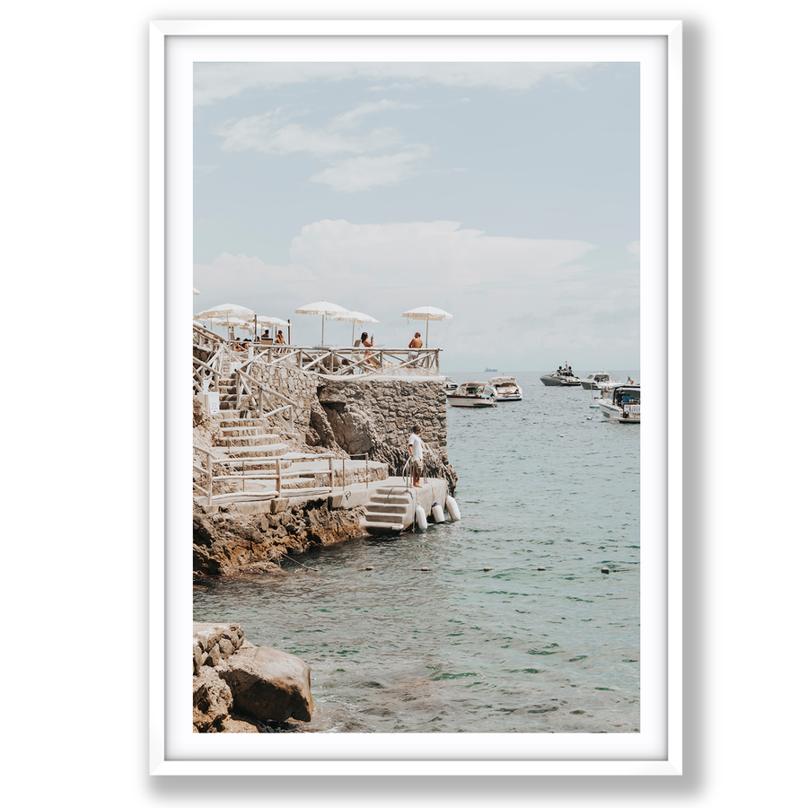 Pier Patrol Italian Nerano wall art main fine art print image