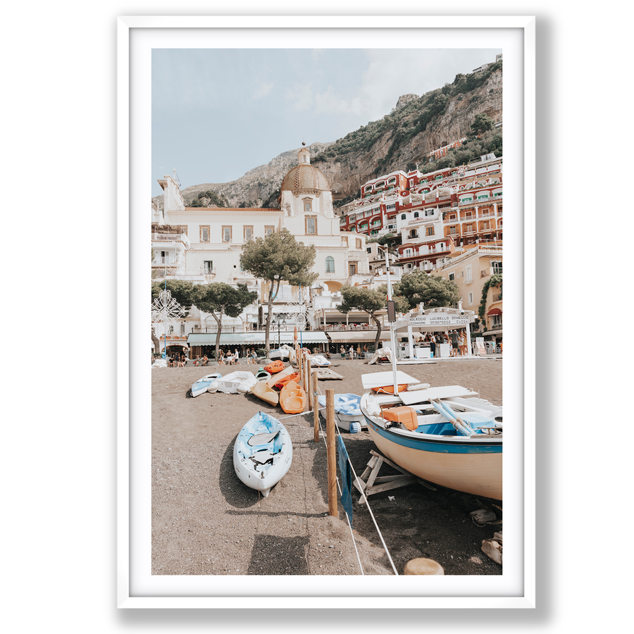 Seaside Hues Positano wall art main fine art print image